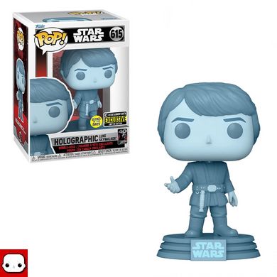 ФІГУРКА FUNKO POP STAR WARS - HOLOGRAPHIC LUKE SKYWALKER / ФАНКО ПОП ЗОРЯНІ ВІЙНИ - ГОЛОГРАФІЧНИЙ ЛЮК СКАЙУОКЕР