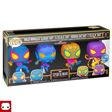 ФІГУРКА FUNKO POP 4 PACK SPIFER-MAN - MILES MORALES / ФАНКО ПОП ЛЮДИНА-ПАВУК - МАЙЛЗ МОРАЛЕС