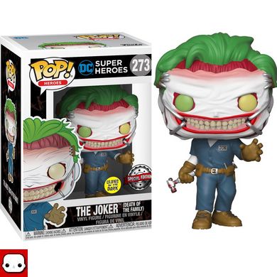 ФУТБОЛКА ТА ФІГУРКА FUNKO POP THE JOKER DEATH OF THE FAMILY (SIZE M) / ФАНКО ПОП ДЖОКЕР (РОЗМІР М)