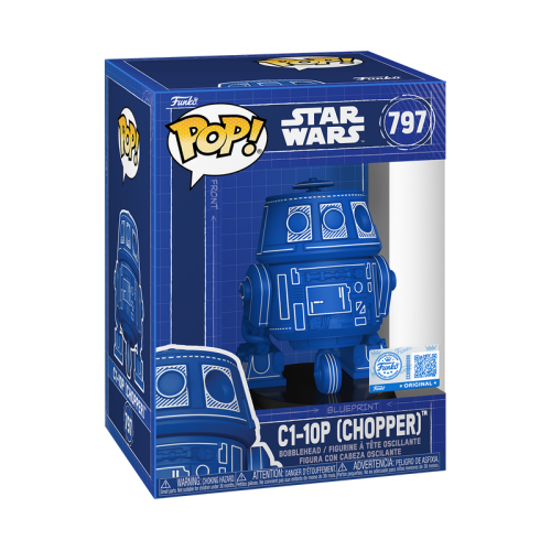 ФІГУРКА FUNKO POP Star Wars - C1-10P (Chopper) (Blueprint Deco)