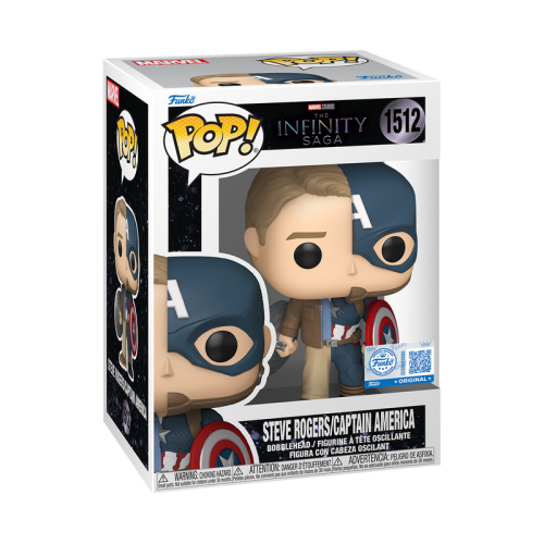 ФІГУРКА FUNKO POP Marvel - Steve Rogers/Captain America (The Infinity Saga) ФІГУРКА FUNKO POP Marvel - Steve Rogers/Captain America (The Infinity Saga)