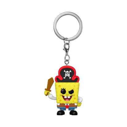 ФІГУРКА FUNKO POP Nickelodeon - Keychain SpongeBob SquarePants (Pirate) / ФАНКО НІКЕЛОДІАН - БРЕЛОК ГУБКА БОБ ПІРАТ - фото 1