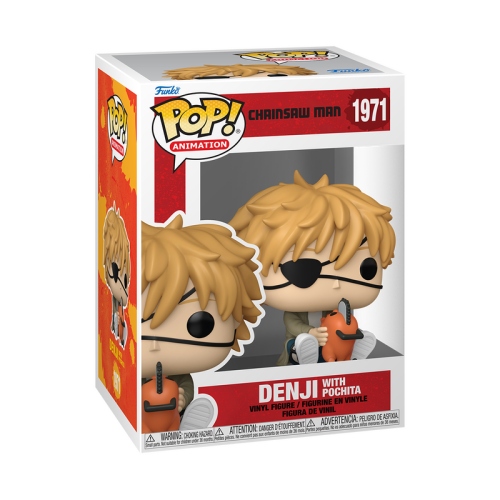 ФІГУРКА FUNKO POP CHAINSAW MAN - DENJI / ФАНКО ПОП ЛЮДИНА-БЕНЗОПИЛА - ДЕНДЖІ З ПОЧІТОЮ