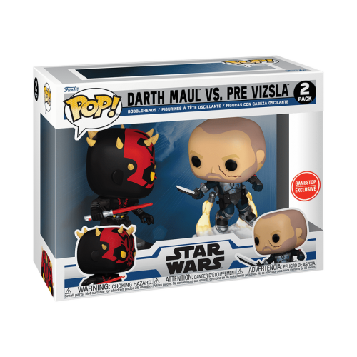 ФІГУРКА FUNKO POP 2 PACK STAR WARS - DARTH MAUL VS. PRE VIZSLA / ФАНКО ПОП ДВОПАК ЗОРЯНІ ВІЙНИ - ДАРТ МОЛ ПРОТИ ПРЕ ВІЗСЛИ