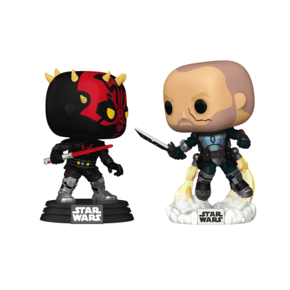 ФІГУРКА FUNKO POP 2 PACK STAR WARS - DARTH MAUL VS. PRE VIZSLA / ФАНКО ПОП ДВОПАК ЗОРЯНІ ВІЙНИ - ДАРТ МОЛ ПРОТИ ПРЕ ВІЗСЛИ - фото 1
