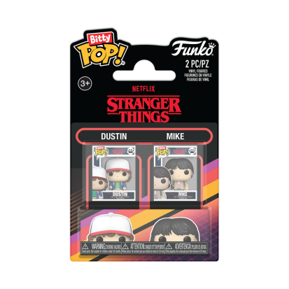 ФІГУРКА FUNKO POP 2 PACK STRANGER THINGS / ФАНКО ПОП ДИВНІ ДИВА НАБІР 2 ФІГУРКИ ДАСТІН ТА МАЙК - фото 1