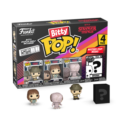 ФІГУРКИ FUNKO BITTY POP STRANGER THINGS - HOPPER, JOYCE,DEMOGORGON / ФАНКО БІТТІ ПОП ДИВНІ ДИВА - ХОПЕР, ДЖОЙС, ДЕМОГОРГОН - фото 1