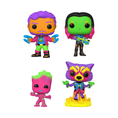 ФІГУРКА POP 4 PACK MARVEL Guardians of the Galaxy - STAR LORD/GAMORA/GROOT/ ROCKET / ФАНКО ПОП МАРВЕЛ КОМПЛЕКТ 4 ФІГУРКИ - ЗОРЯНИЙ ЛОРД, ГАМОРА, ГРУТ, РОКЕТ - фото 1