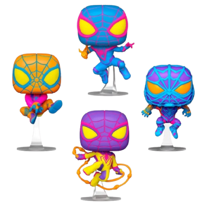 ФІГУРКА FUNKO POP 4 PACK MARVEL MILES MORALES SUITS/ ФАНКО ПОП НАБІР 4 ФІГУРКИ МАРВЕЛ МАЙЛЗ МОРАЛЕС У КОСТЮМАХ - фото 1