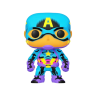 ФИГУРКА POP BLACK LIGHT MARVEL - CAPTAIN AMERICA / ФАНКО ПОП КАПИТАН АМЕРИКА - фото 1