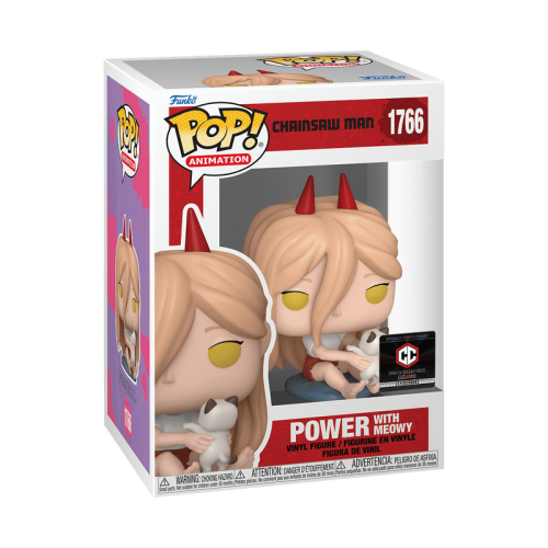 ФИГУРКА FUNKO POP CHAINSAW MAN - POWER WITH MEOWY / ФАНКО ПОП ЧЕЛОВЕК-БЕНЗОПИЛА - ПАВЕР З КОТИКОМ