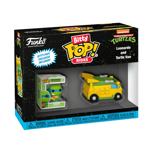ФІГУРКА FUNKO BITTY POP RIDES TMNT - LEONARDO AND TURTLE VAN / ФАНКО БІТТІ ПОП ЧЕРЕПАШКИ НІНДЗЯ - ЛЕОНАРДО