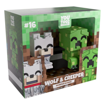 ФИГУРКА YOUTOOZ MINECRAFT - WOLF AND CREEPER / ЮТУЗ МАЙНКРАФТ - ВОЛК И КРИПЕР - фото 1