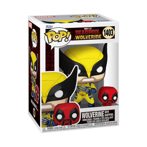 ФИГУРКА POP DEADPOOL - WOLVERINE WITH BABYPOOL/ ФАНКО ПОП ДЭДПУЛ - РОСОМАХА С БЭЙБИПУЛОМ