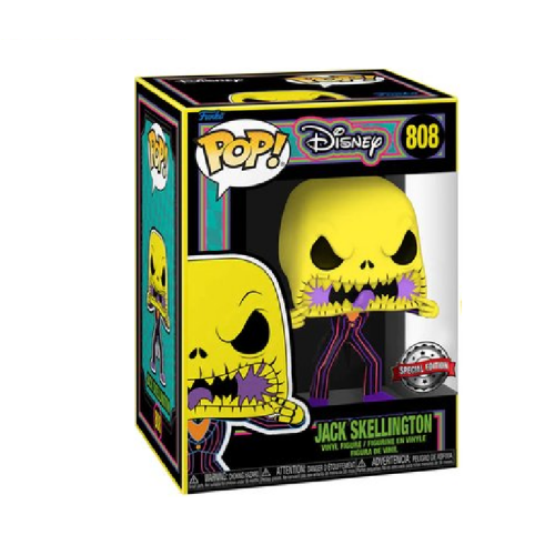 ФИГУРКА POP BLACK LIGHT DISNEY - JACK SKELLINGTON / ФАНКО ПОП ДИСНЕЙ - ДЖЕК СКЕЛИНГТОН