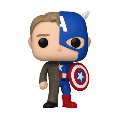 ФИГУРКА FUNKO POP STEVE ROGERS - CAPTAIN AMERICA / ФАНКО ПОП СТИВ РОДЖЕРС - КАПИТАН АМЕРИКА - фото 1