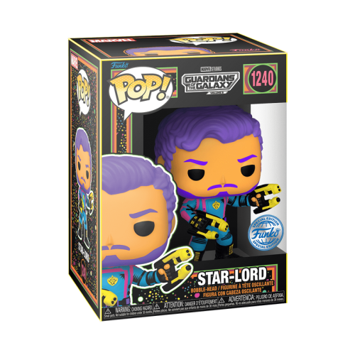 ФІГУРКА FUNKO POP GUARDIANS OF THE GALAXY - BLACK LIGHT STAR-LORD / ФАНКО ПОП ВАРТОВІ ГАЛАКТИКИ - ЗОРЯНИЙ ЛОРД БЛЕК ЛАЙТ