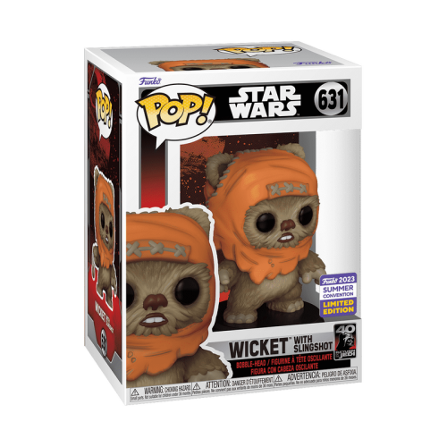 ФИГУРКА FUNKO POP STAR WARS - WICKET WITH SLINGSHOT / ФАНКО ПОП ЗВЕЗДНЫЕ ВОЙНФ - УИКЕТ