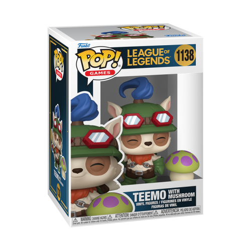 ФІГУРКА FUNKO POP LEAGUE LEGENDS - TEEMO WITH MUSHROOM / ФАНКО ПОП ЛІГА ЛЕГЕНД - ТІМО З ГРИБОМ