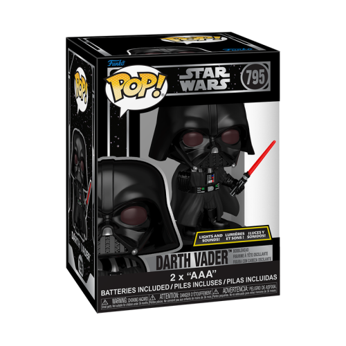 ФИГУРКА FUNKO POP STAR WARS - DARTH VADER WITH LIGHTSABER / ФАНКО ПОП ЗВЕЗДНЫЕ ВОЙНЫ - ДАРТ ВЕЙДЕР - фото 3