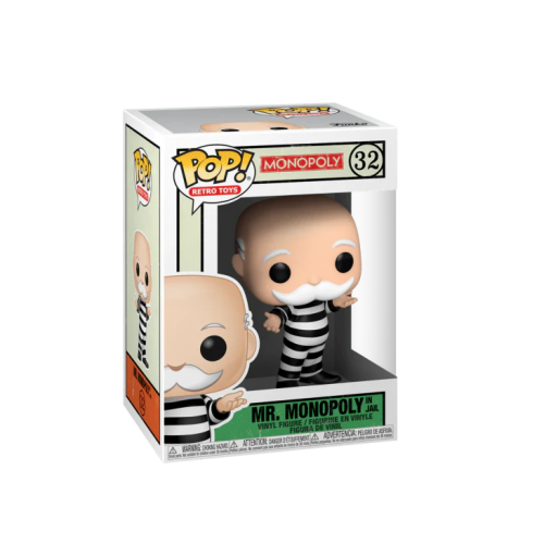 ФІГУРКА FUNKO POP MONOPOLY - MR. MONOPOLY IN JAIL / ФАНКО ПОП МОНОПОЛІЯ - МІСТЕР МОПНОПОЛІЯ