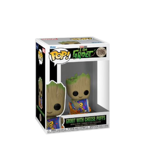 ФІГУРКА FUNKO POP I AM GROOT (WITH CHEESE PUFFS) / ФАНКО ПОП ГРУТ З СИРНИМИ КУЛЬКАМИ